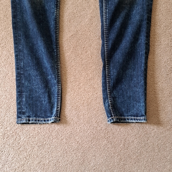 Silver Jeans Girlfriend Denim Blue Women's  28 Faded Distressed Stretch Casual - Picture 9 of 14